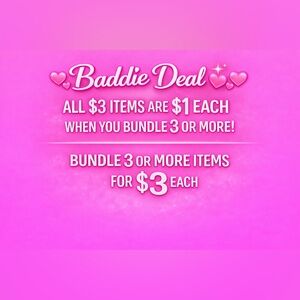 All $3 items are actually $1 each! Bundle ❤️
